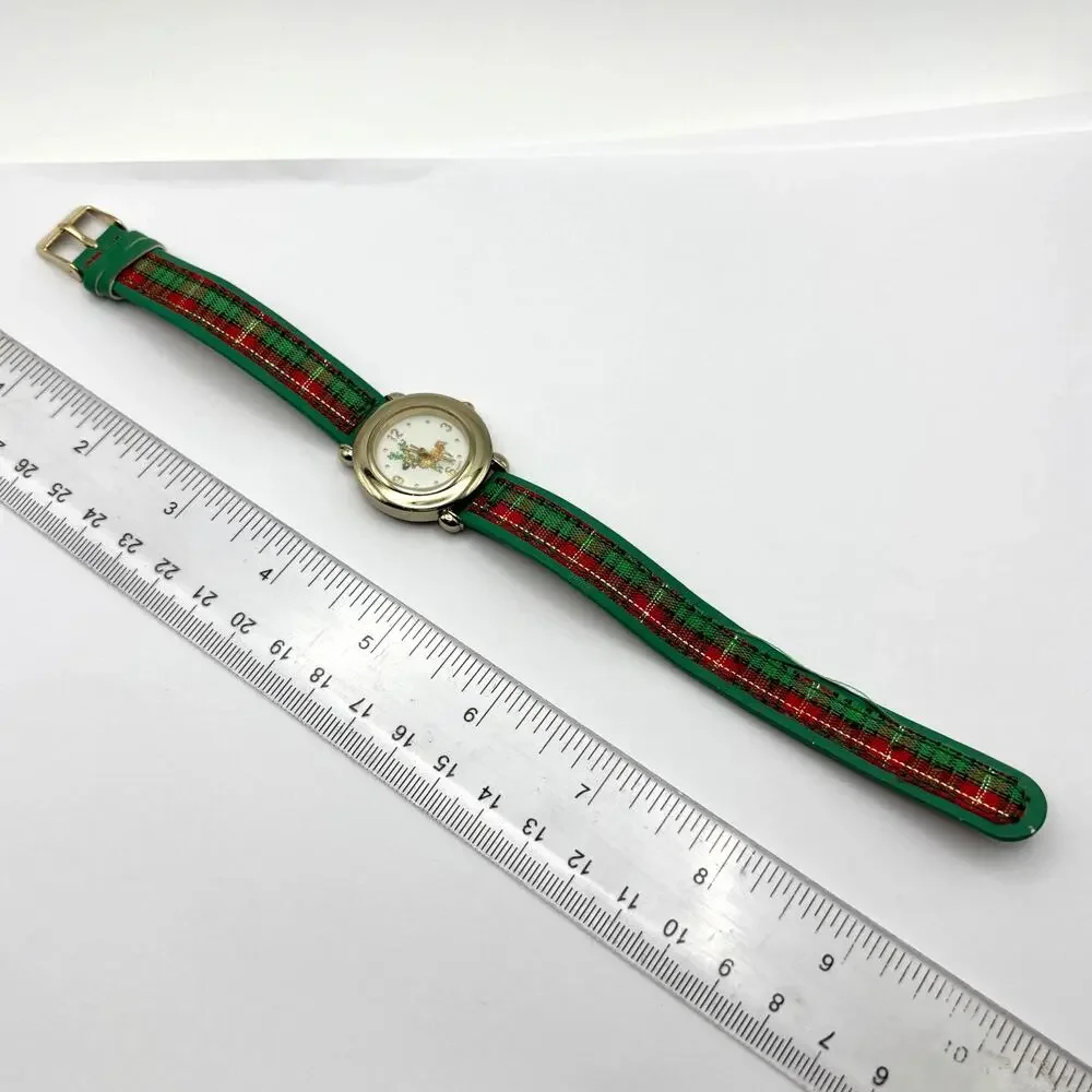 Gold Reindeer Christmas Watch